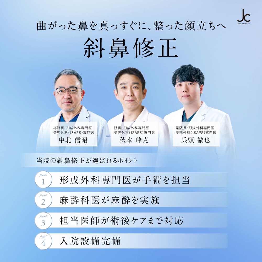 斜鼻修正